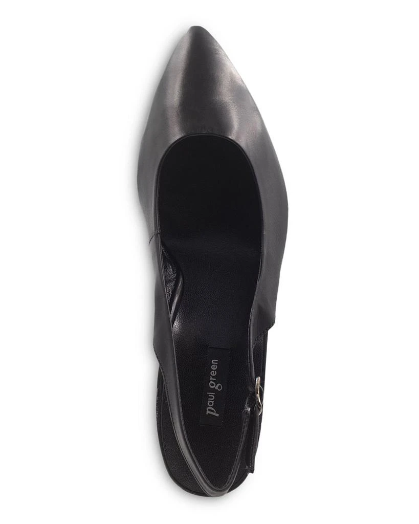 Paul Green Women's Rio Pointed Toe Kitten Heel Slingback Pumps 3