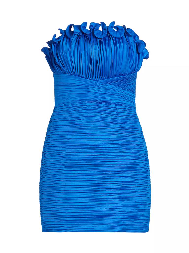AMUR Ashtyn Pleated Strapless Minidress