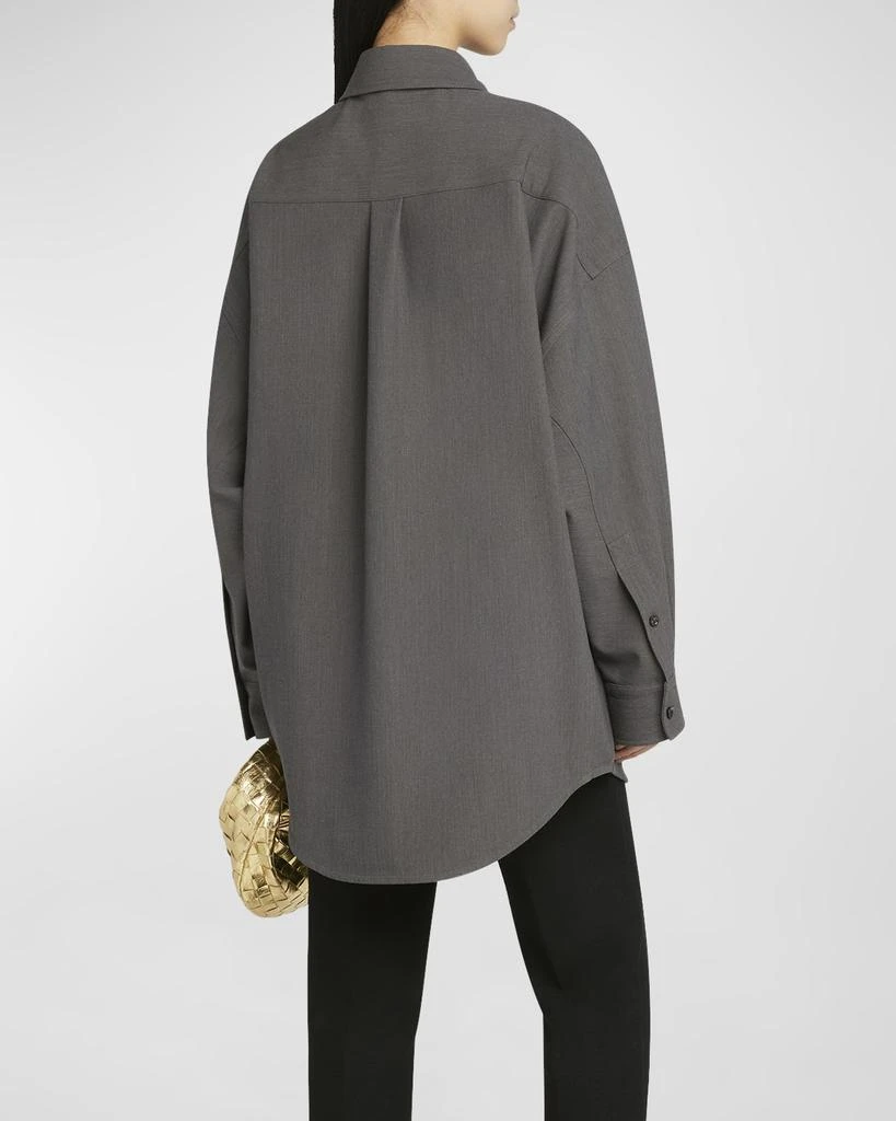 Bottega Veneta Wool-Blend Buttoned Shirt 5