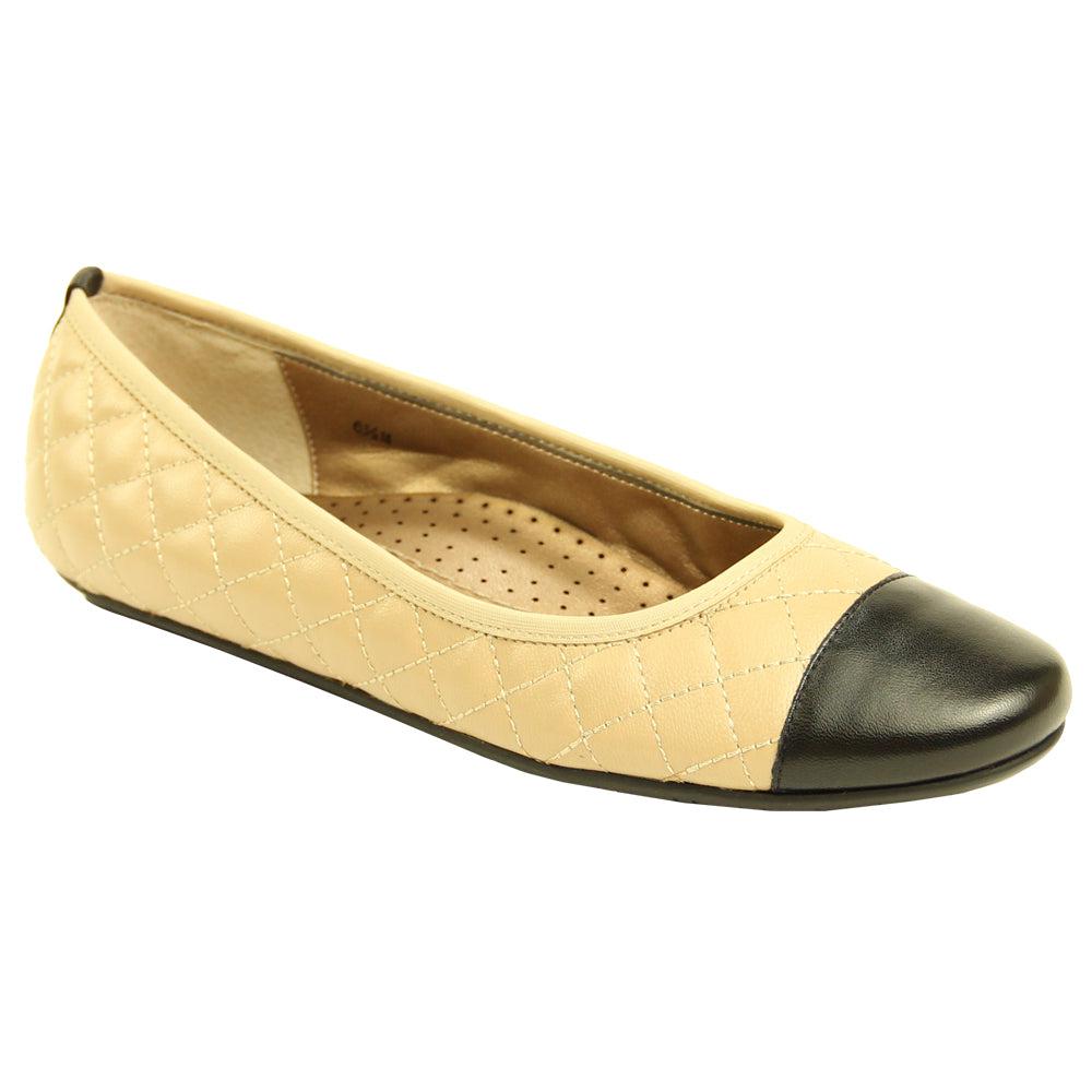 Vaneli Serene Quilted Slip On Ballet Flats