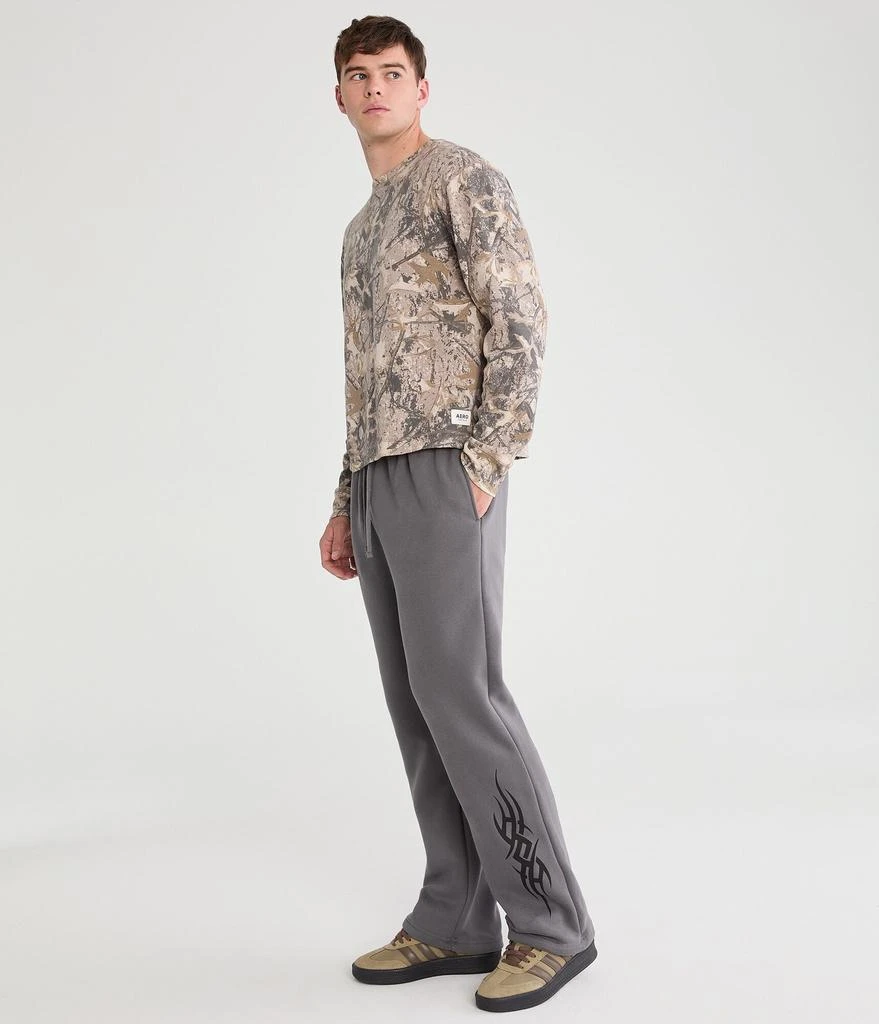 Aeropostale Cloud Soft Tribal Tattoo Straight Leg Sweatpants 2