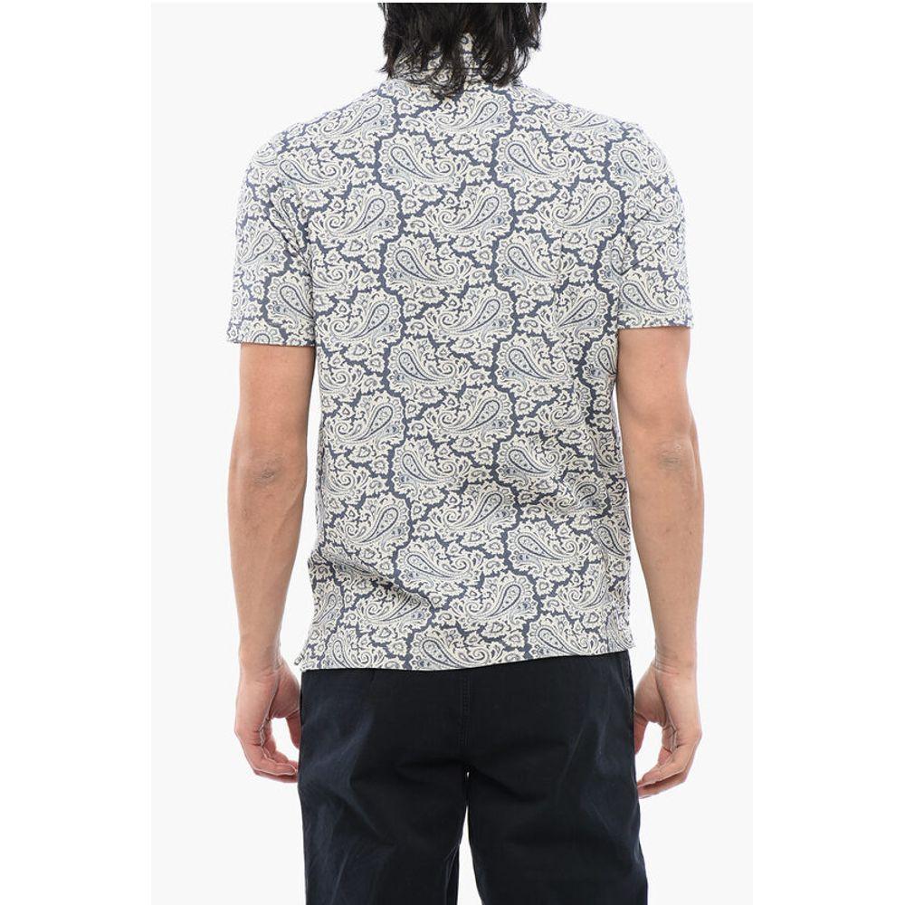 ALTEA Short Sleeved Polo With Paisley Men's Motif