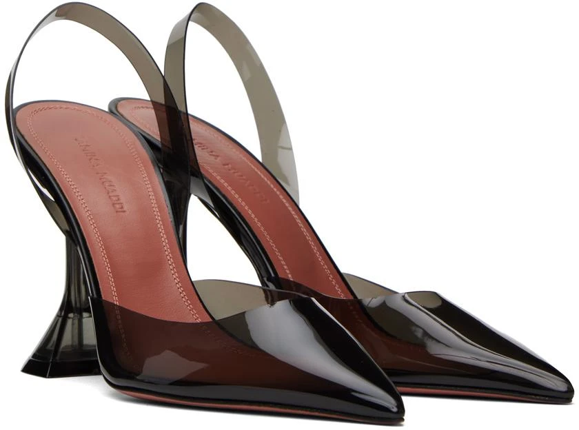 Amina Muaddi Black Holli Heels 4