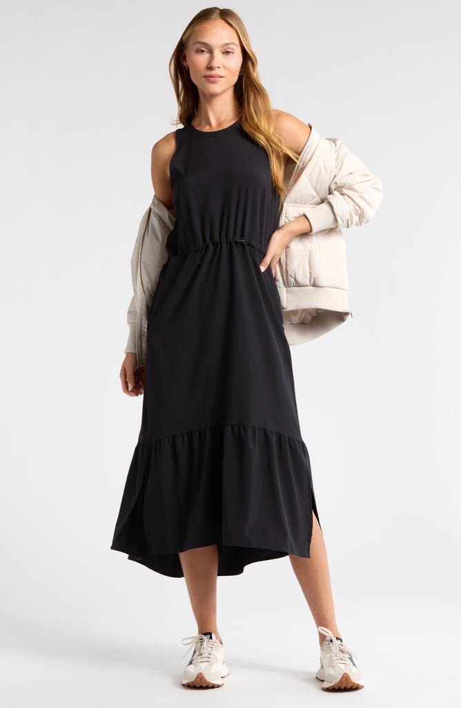 Zella Pursuit Tiered Midi Dress