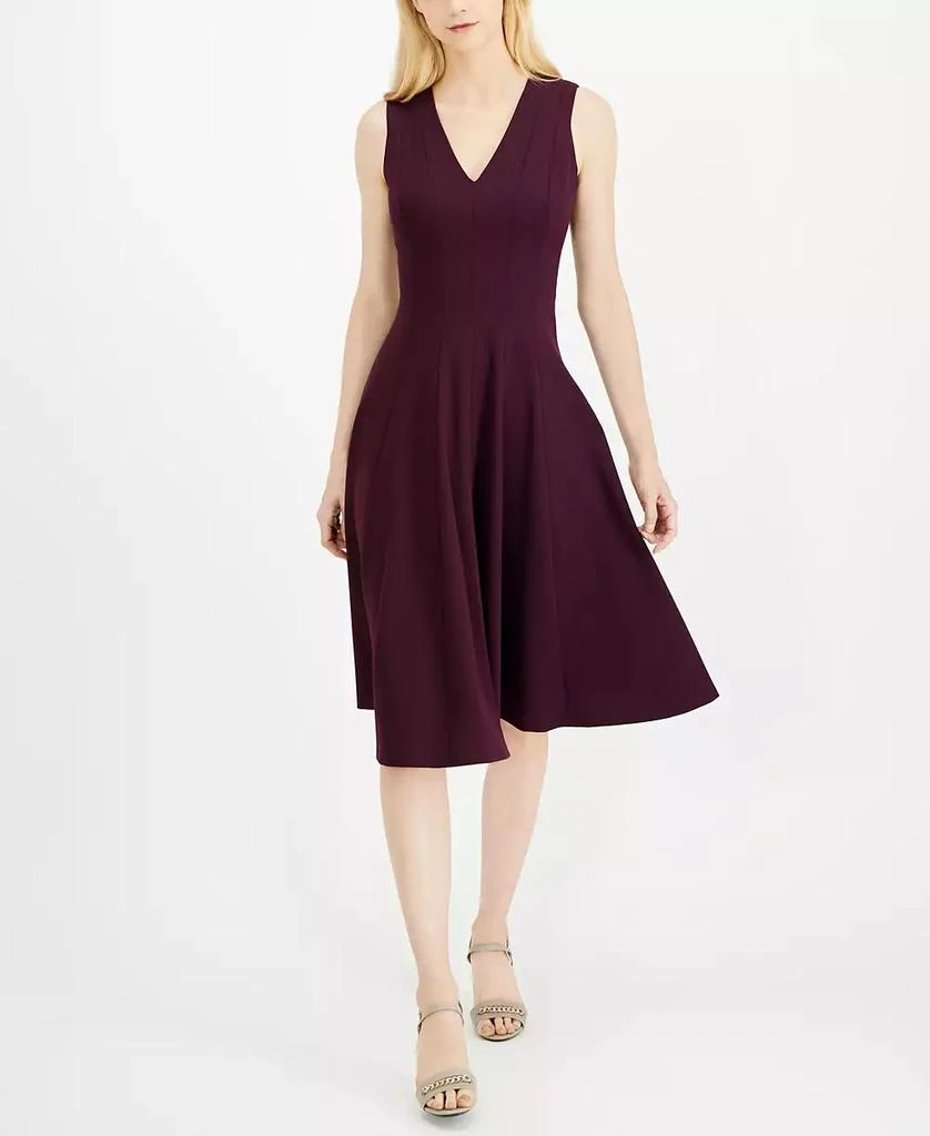 Calvin Klein V-Neck Midi Dress 1