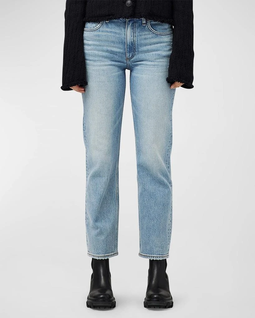 Rag & Bone Harlow Mid-Rise Straight Jeans 2