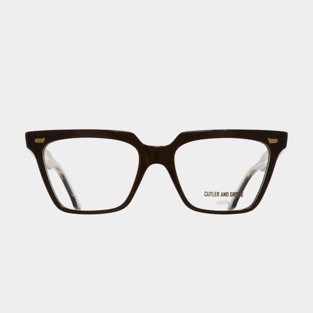 Cutler and Gross 1346-01 Black Taxi Acetate Optical Glasses
