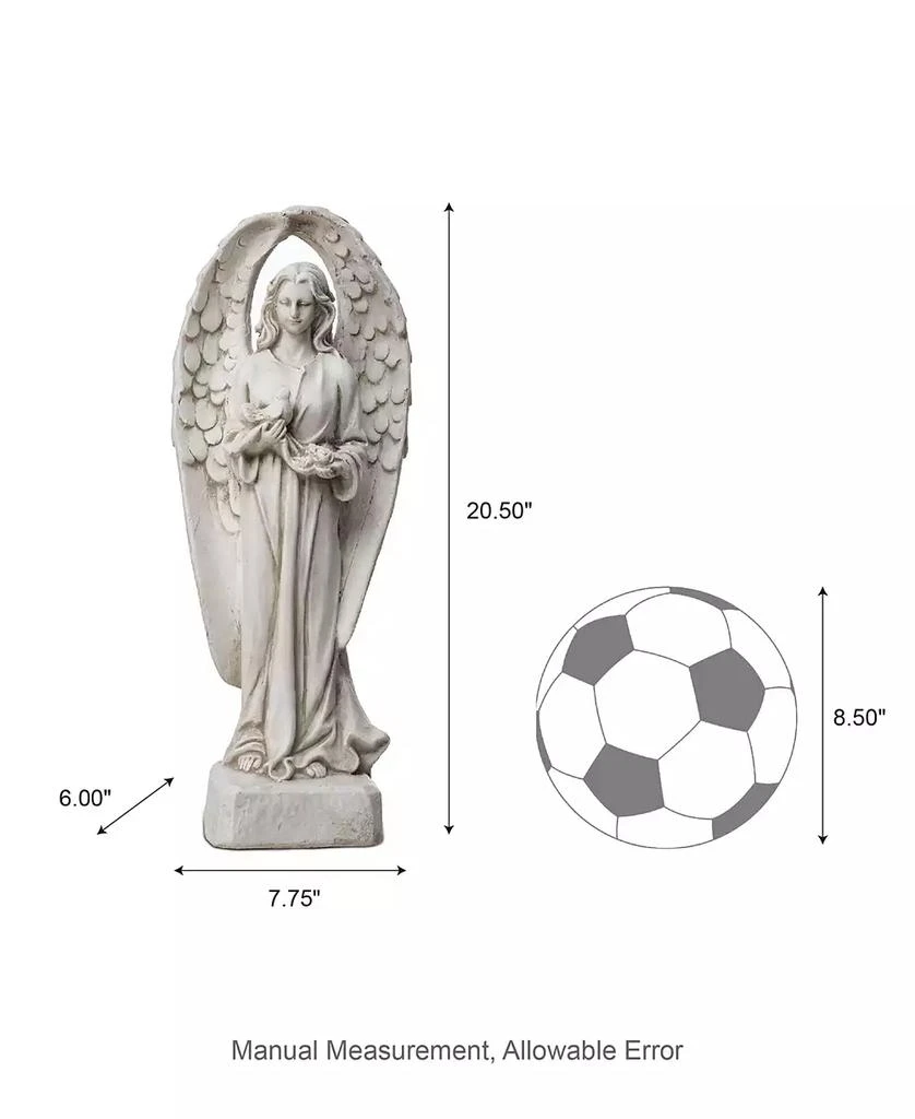 Glitzhome Standing Archangel Garden Statue 2