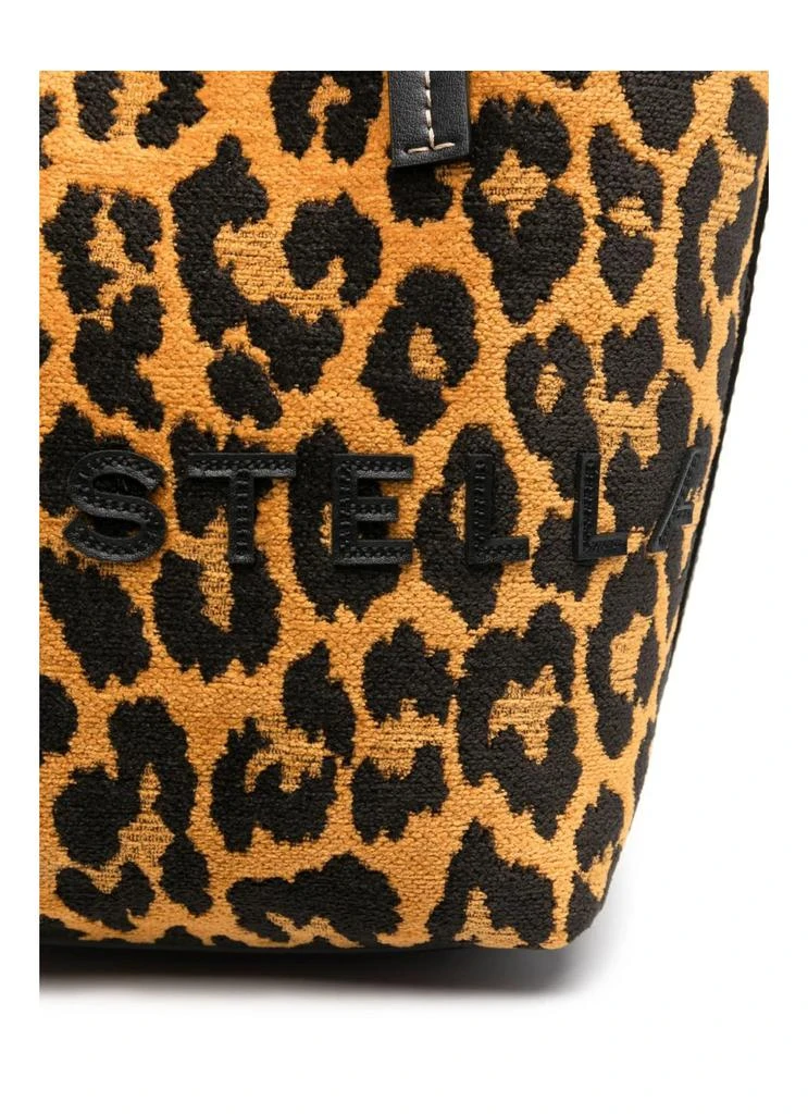 Stella McCartney Bucket Bag Eco Leopard Jacquard Fabric 5