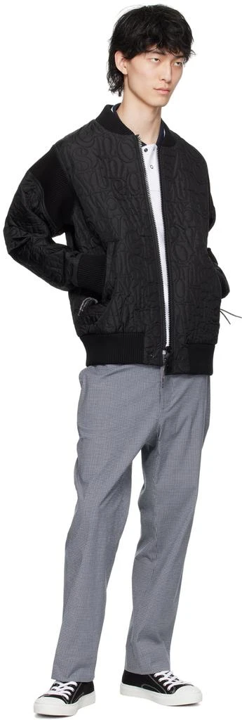 Vivienne Westwood Black Stripped Cyclist Bomber Jacket 4