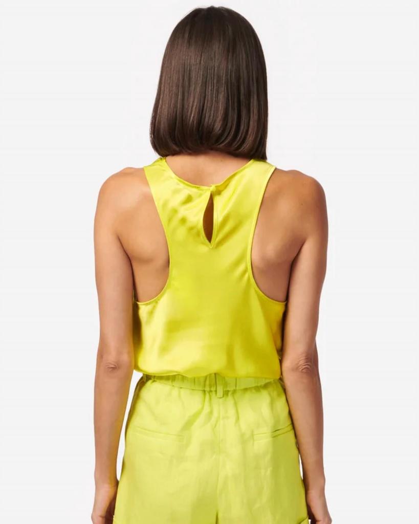 CAMI NYC Cami Nyc - Lime Silk Tank