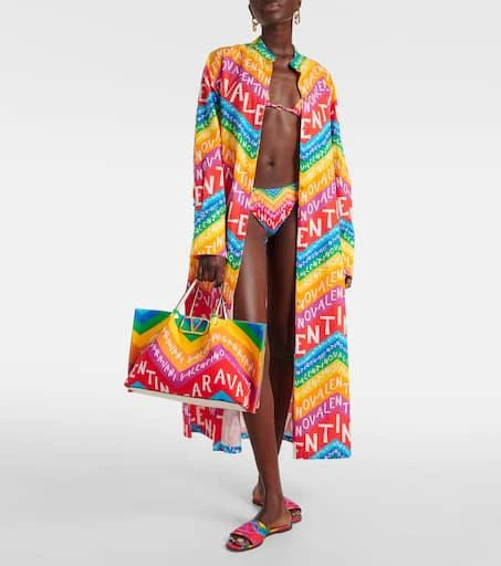 Valentino Valentino Chevron 24 cotton shirt dress 2