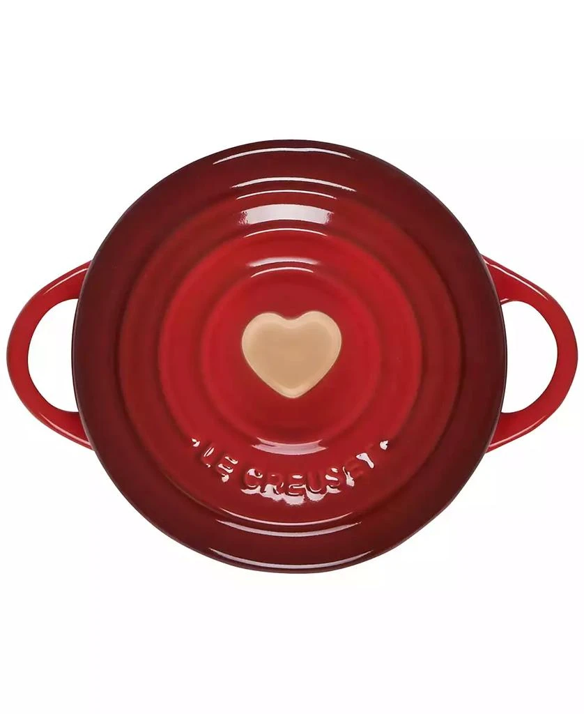 Le Creuset Figural Heart Collection Stoneware Mini Round Cocotte 3