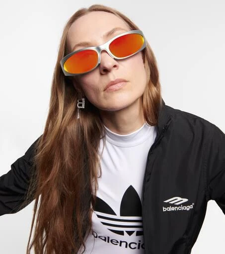 Balenciaga Reverse Xpander oval sunglasses 6