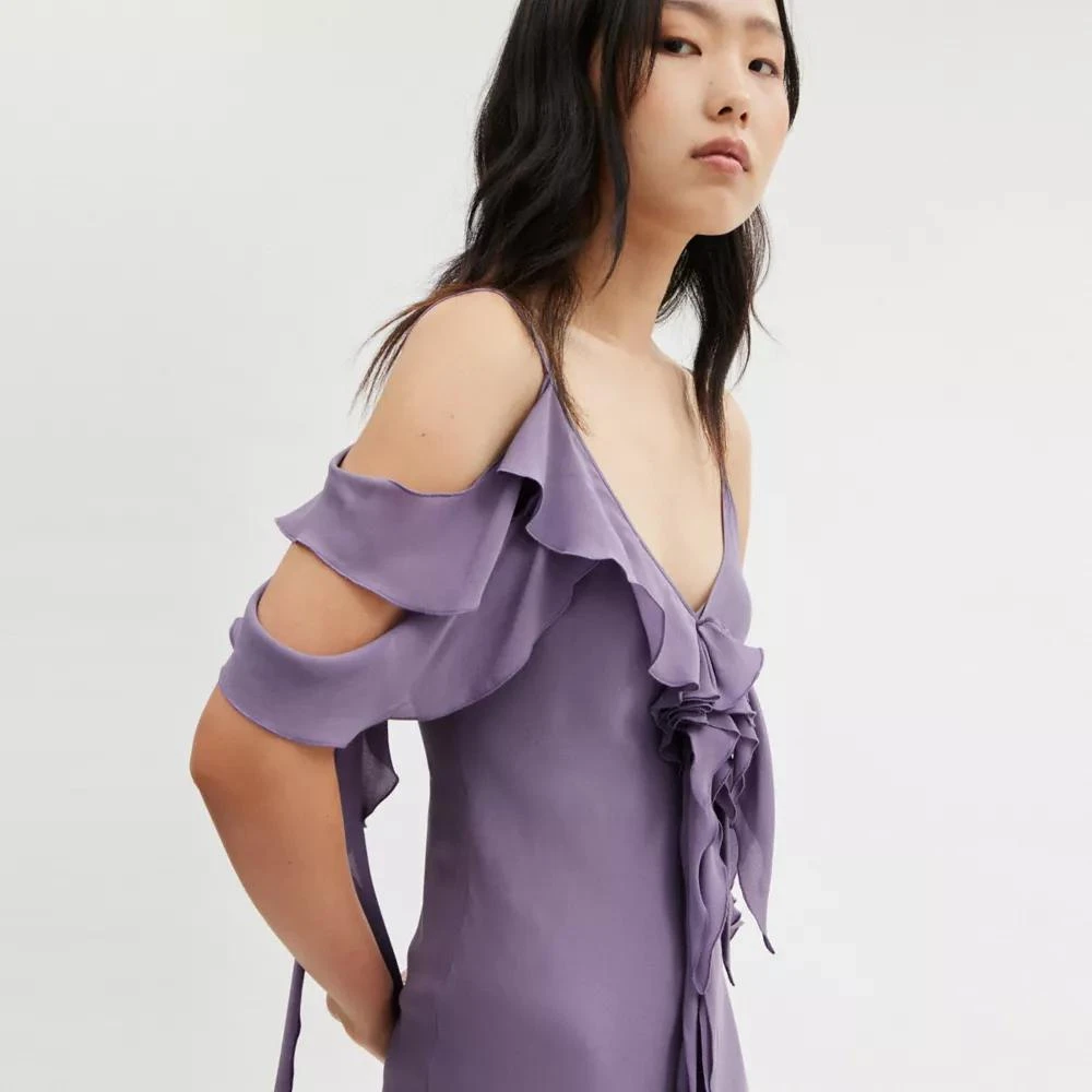 Coach Spaghetti Strap Bias Dress 4