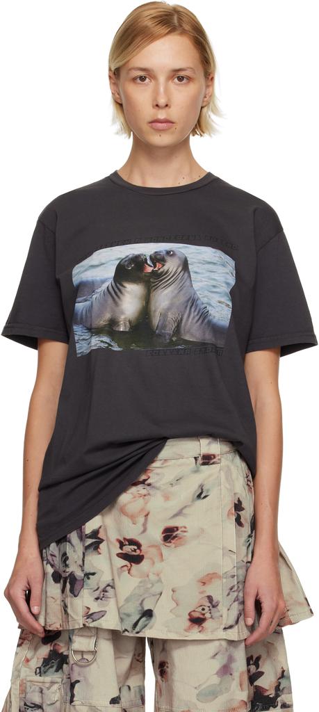 Sacai White Man Ray Print T-shirt - T-Shirts - Compare Prices from