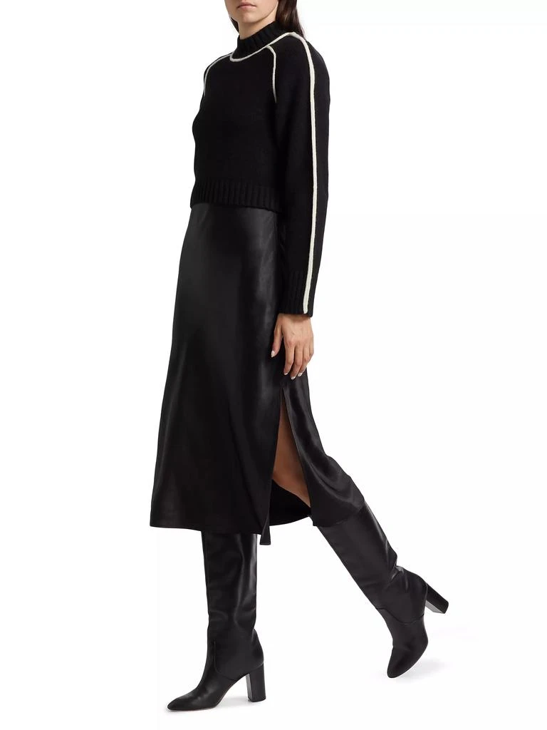 dh New York Crewneck Combo Midi-Dress 2