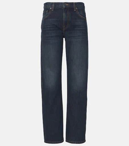 Khaite Kerrie mid-rise wide-leg jeans 1