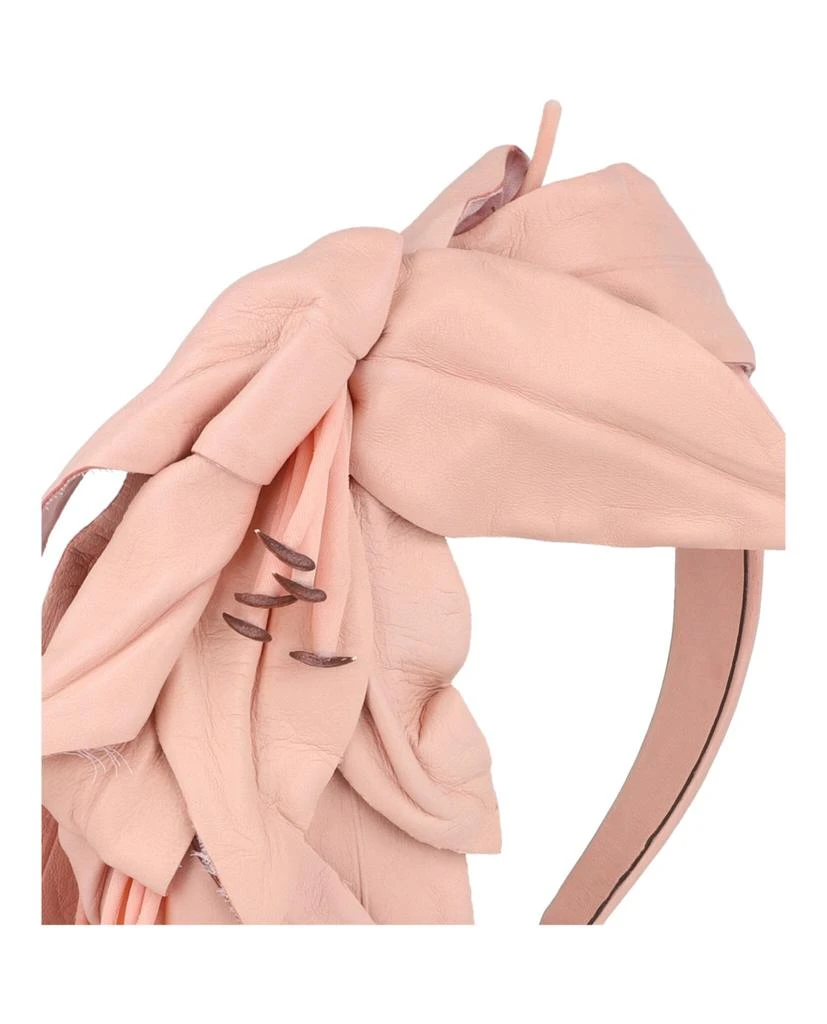 Gucci Faux Floral Leather Headband 3