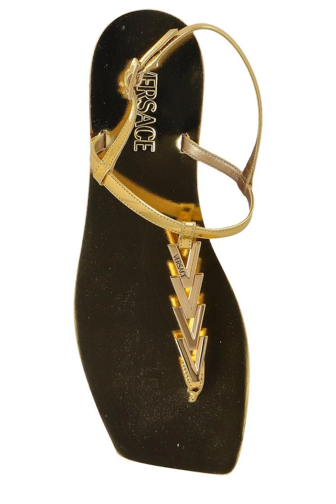 Versace Versace Logo Applique T-Strap Sandals 4