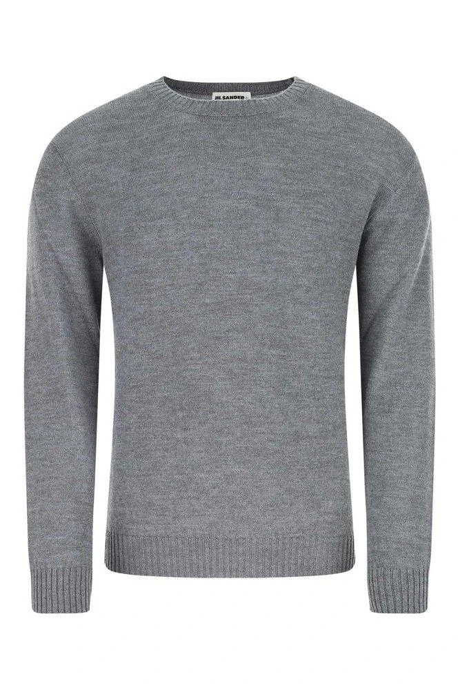 Jil Sander Gray Raglan Sweater - Knitwear - BeyondStyle