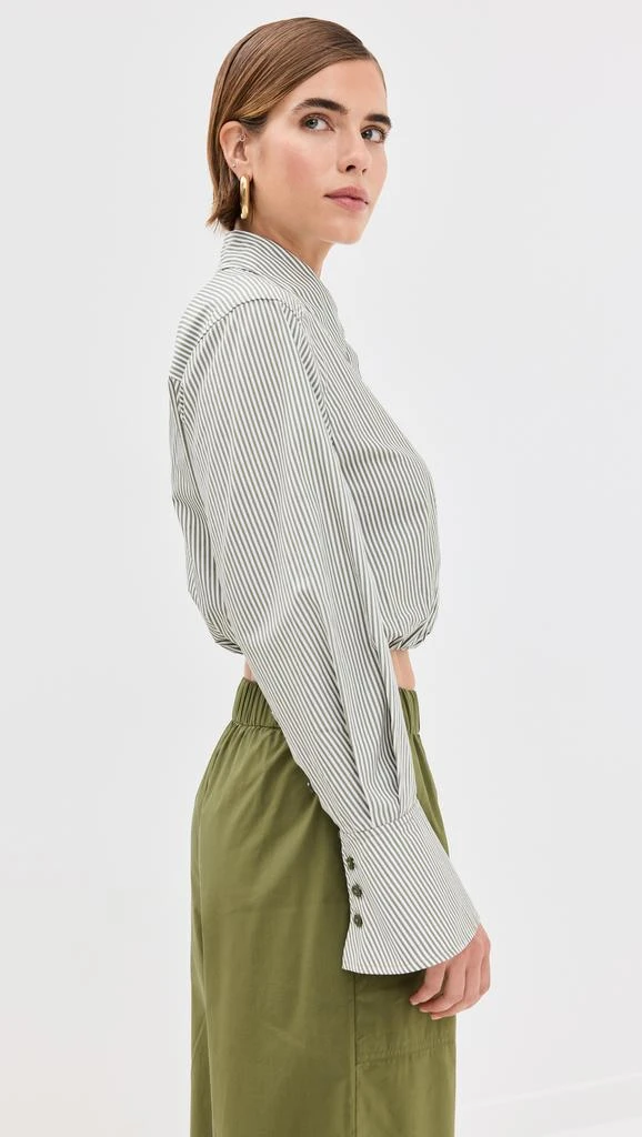 SIMKHAI Blythe Cropped Button Down Top 4