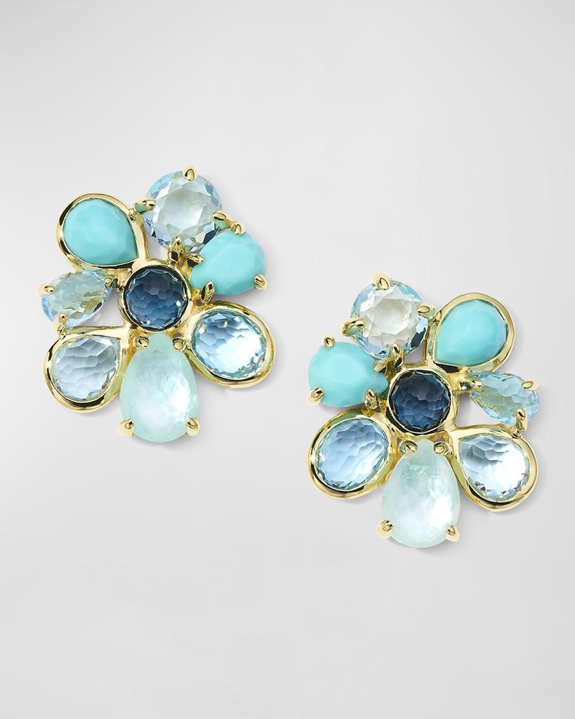 Ippolita 18K Rock Candy Small 8-Stone Cluster Earrings in Waterfall