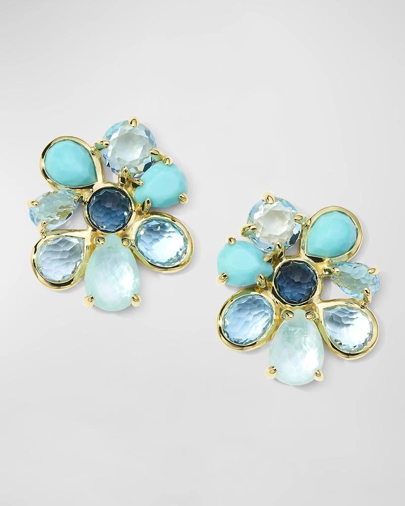 Ippolita 18K Rock Candy Small 8-Stone Cluster Earrings in Waterfall 1