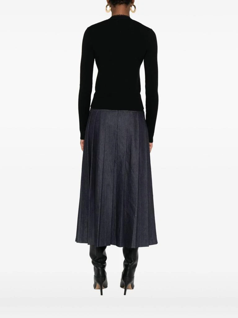 Moschino Cropped Black Wool Cardigan 5