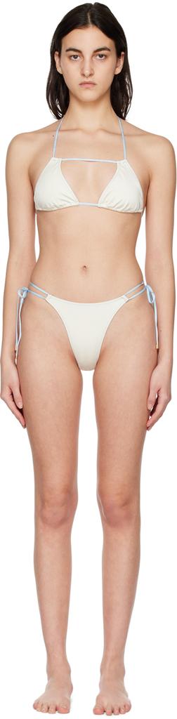 Venuja Butter-Coloured Triangle Bikini Set – On Sale Now