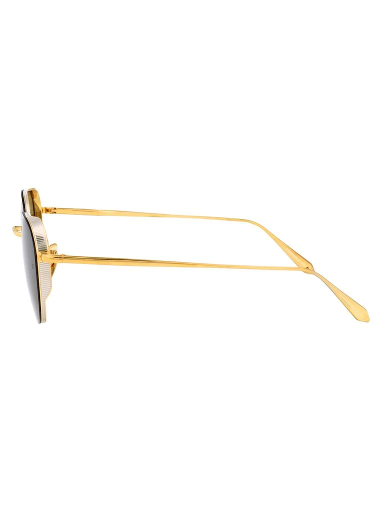 Linda Farrow YELLOWGOLD/WHITEGOLD/GREEN TITANIUM SUNGLASSES 3