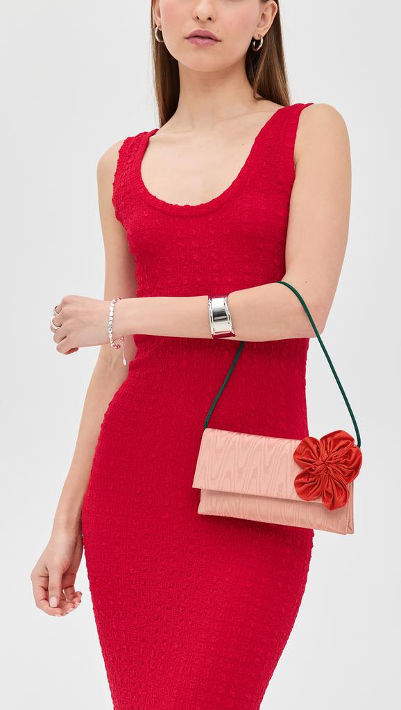 Loeffler Randall Charlee Flap Clutch W/ Flower