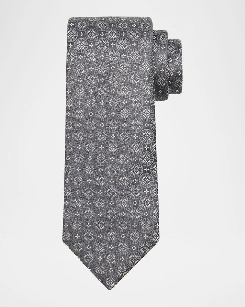 Brunello Cucinelli Men
s Geometric Silk Tie