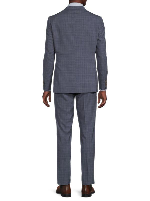 Jack Victor Plaid Wool Blend Suit