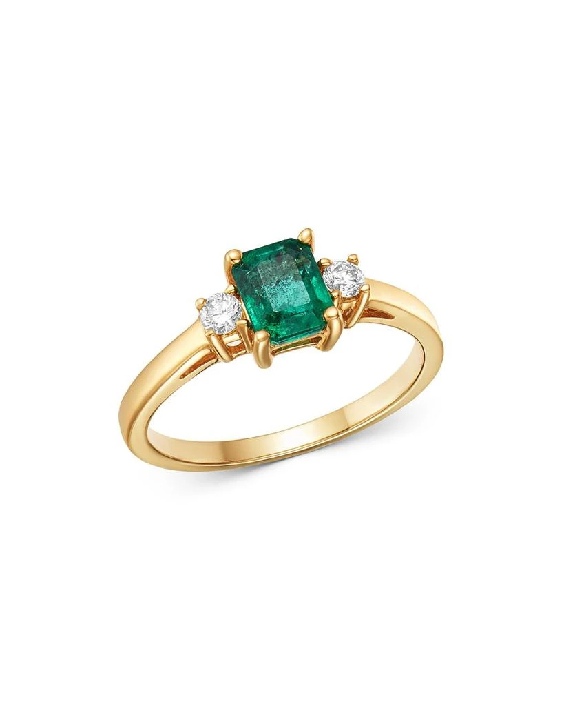 Bloomingdale's Emerald & Diamond Ring in 14K Yellow Gold 1