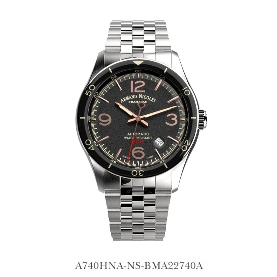 Armand Nicolet M2H Automatic Black Dial Men's Watch A740HNA-NS-BMA22740A