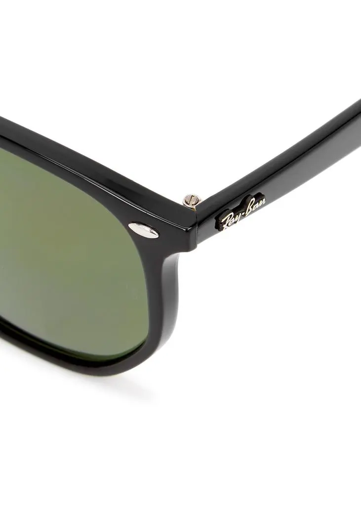 Ray-Ban Black polarised round-frame sunglasses 3