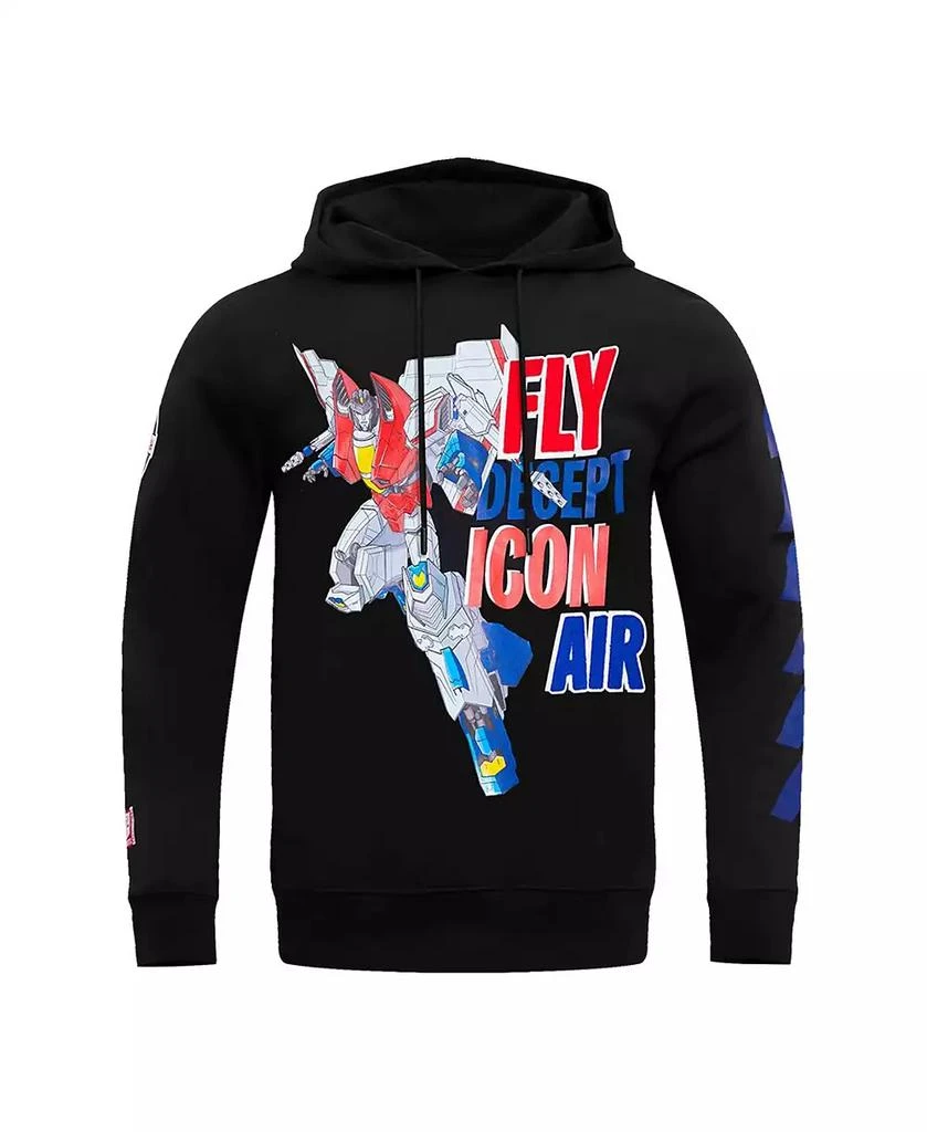 Freeze Max Men's and Women's Black Transformers Decepticon Air Pullover Hoodie 4