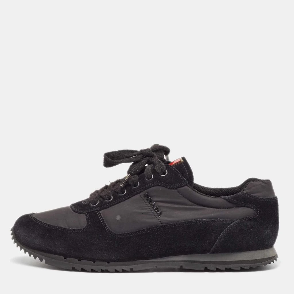 Prada Prada Sport Black Suede and Nylon Low Top Sneakers Size 41 1