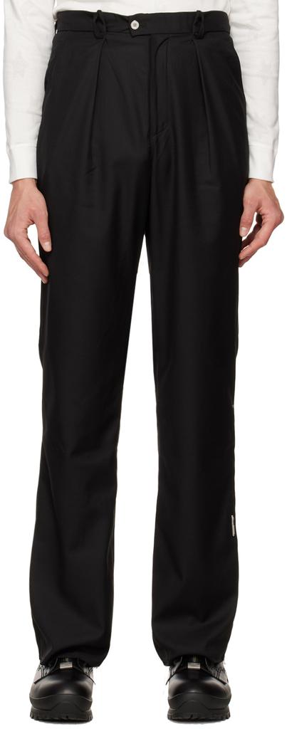 C2H4 Black Tulwar Cut Military Cargo Pants - Clothing