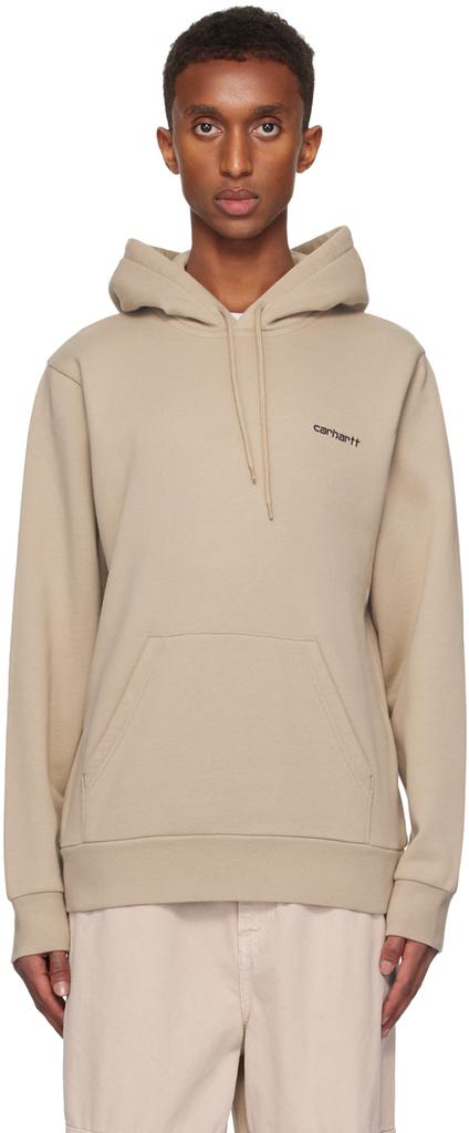 Carhartt WIP Beige American Script Hoodie - Hoodies
