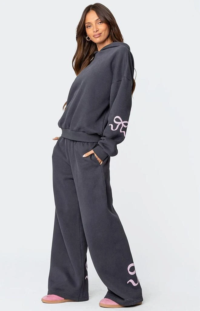 Edikted Bonney Bow Detail Hoodie 4