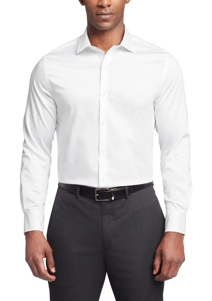 Tommy Hilfiger Big & Tall TH Flex Twill Regular Fit Dress Shirt 2