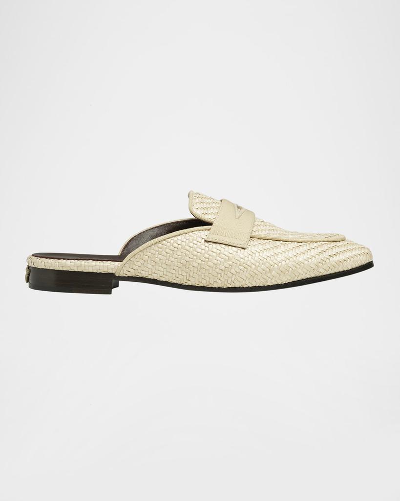Bougeotte Woven Raffia Mules