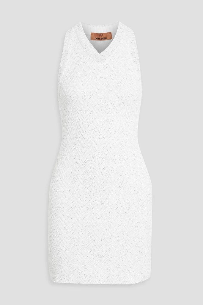 Missoni Sequin-embellished crochet-knit mini dress 1