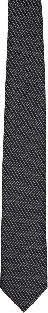 Tom Ford Black Tonal Alternate Weave 8 cm Tie