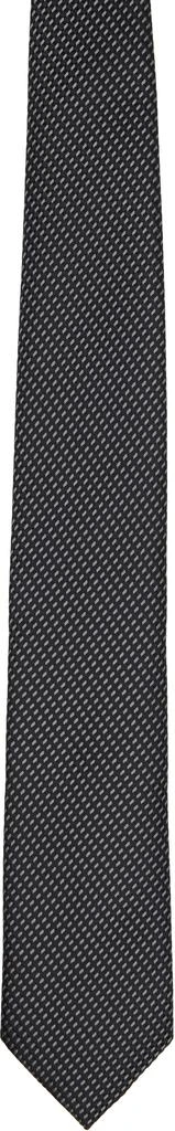 Tom Ford Black Tonal Alternate Weave 8 cm Tie 1