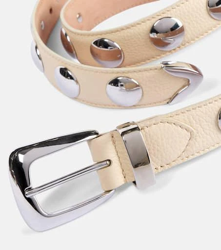 Khaite Benny studded leather belt 3