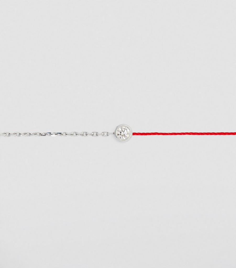 Redline White Gold and Diamond Pure Double Bracelet