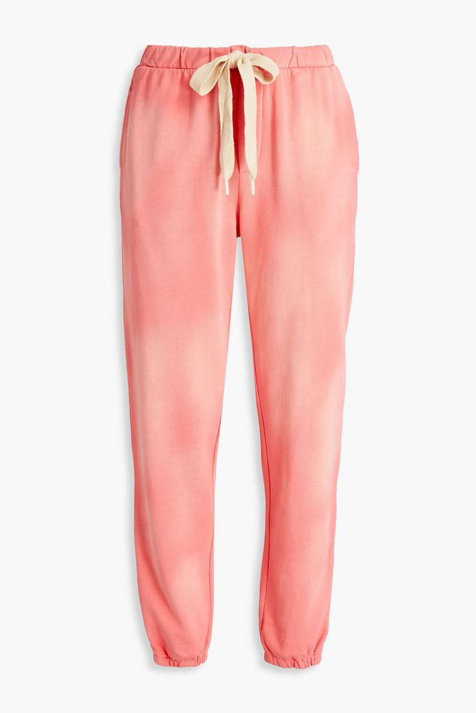 The Upside Moonstone Lennox faded French cotton-terry track pants